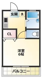 澤登ハイツE【2階】の間取り