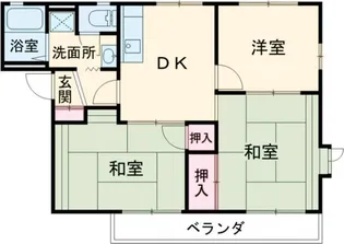 パシフィックハイツ【2階】の間取り