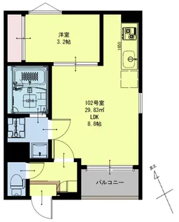 REGALEST荒井SL【1階】の間取り