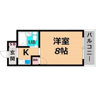 レジデンスマルゼンパートIII【2階】の間取り