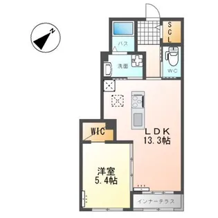 ファミーユ 桜風【1階】の間取り