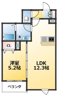 (仮称)グロワールひまりII【1階】の間取り