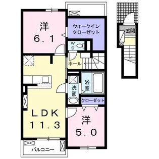 フィデール カーサ【2階】の間取り