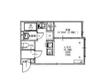 KEIAI RESIDENCE 秋津【2階】の間取り