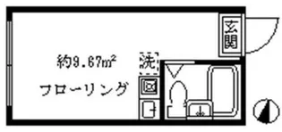 クレールメゾン代々木上原B棟【1階】の間取り
