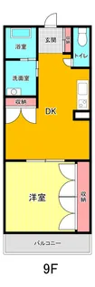 サンコーレ甲運【9階】の間取り