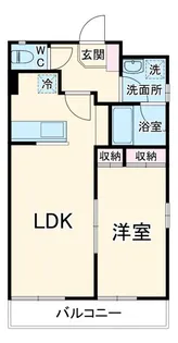 ブランドール弐番館【1階】の間取り
