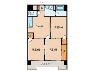 上荒田第7ビル【9階】の間取り