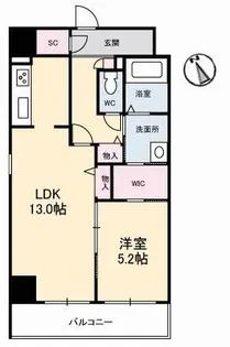 Urban Vista 中央町【4階】の間取り