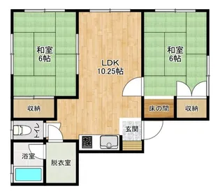 ハイネスいとう A【1階】の間取り