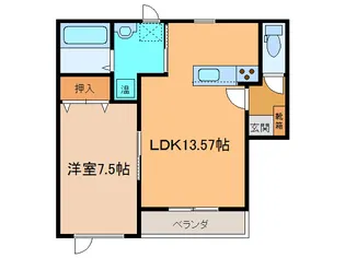 Class豊頃D【1階】の間取り