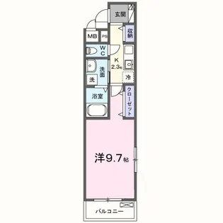 ヒカルサ泉佐野中町ノース【2階】の間取り