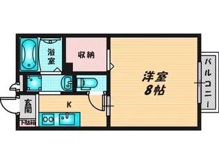 プラサート小阪【2階】の間取り