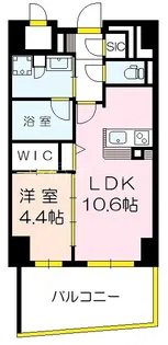 アトラクシア江戸堀【3階】の間取り