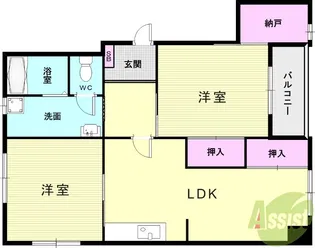 英風ビル【5階】の間取り