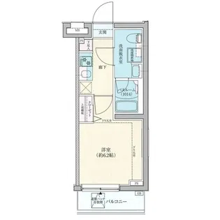 ロアール横浜十日市場【1階】の間取り