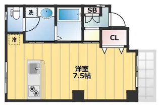 ワイズ吹田【3階】の間取り