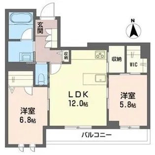 シャーメゾンエスポワール【2階】の間取り