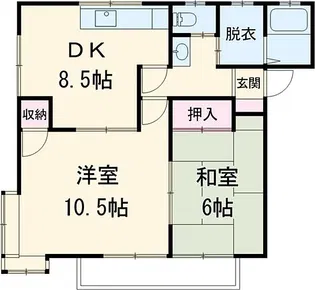 木村ハイツB【2階】の間取り