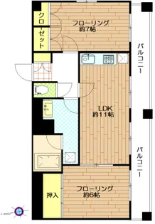 グランドメゾン新宿東【7階】の間取り