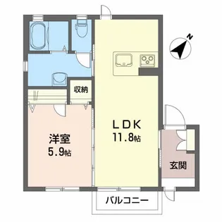 Private Garden【2階】の間取り