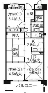CASAはなみずき【1階】の間取り