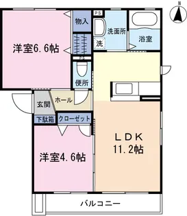 カルド カーサ【1階】の間取り