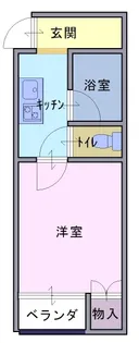 陵南ハイツ6【2階】の間取り