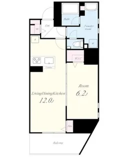 テアトル神南【2階】の間取り