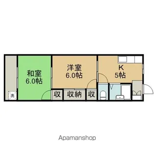 コーポ鶴舞【3階】の間取り