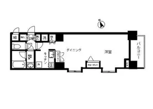 トーシンフェニックス芝アストラーレ【8階】の間取り