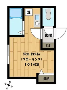 東京都三鷹市井の頭3【アパート】の間取り