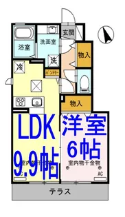 YAHATA HOUSE RAN【1階】の間取り