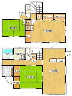 茨城県北相馬郡利根町大字羽根野【一戸建】の間取り