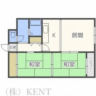 サン山の手【4階】の間取り