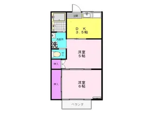 ハイム菊舟【2階】の間取り