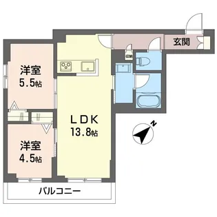 ラフィーネ【1階】の間取り