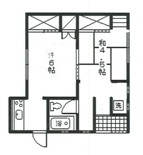 内野アパート【1階】の間取り
