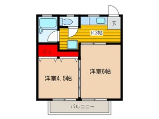 サンヴィラ上之宮【2階】の間取り