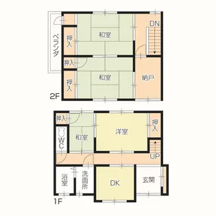 広島県福山市桜馬場町【一戸建】の間取り