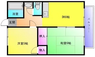 シャトー志紀【2階】の間取り
