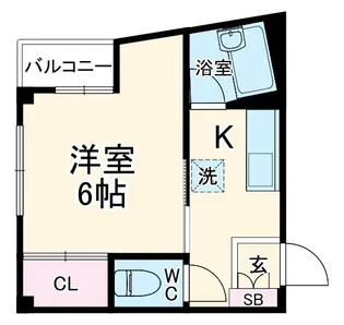 成田家ビル【3階】の間取り