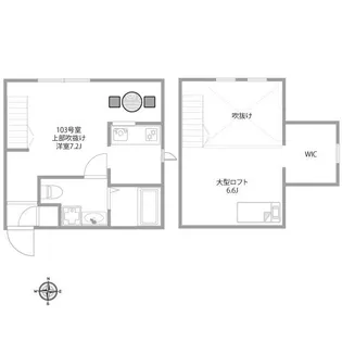 プリマ八王子壱番館【1階】の間取り