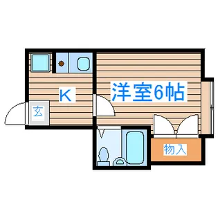 リバーサイド越路【2階】の間取り