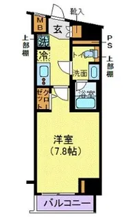 メイクスデザイン門前仲町II【4階】の間取り