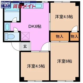メゾン大国 A棟【1階】の間取り