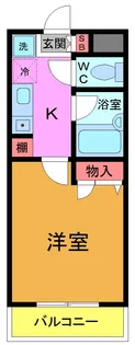 ルクレ津田沼【1階】の間取り