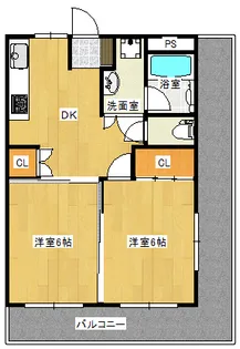 第2イースタンハイツ【3階】の間取り
