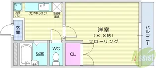 マリネット【1階】の間取り