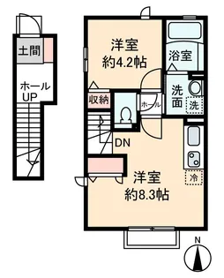 アルブル【1階】の間取り